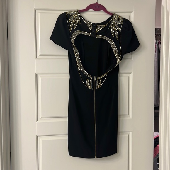 Black Label Dresses & Skirts - Sexy little black dress gold accents